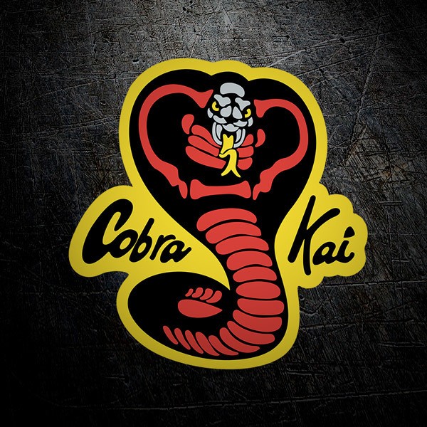 Pegatinas: Cobra Rojo y Negro 1