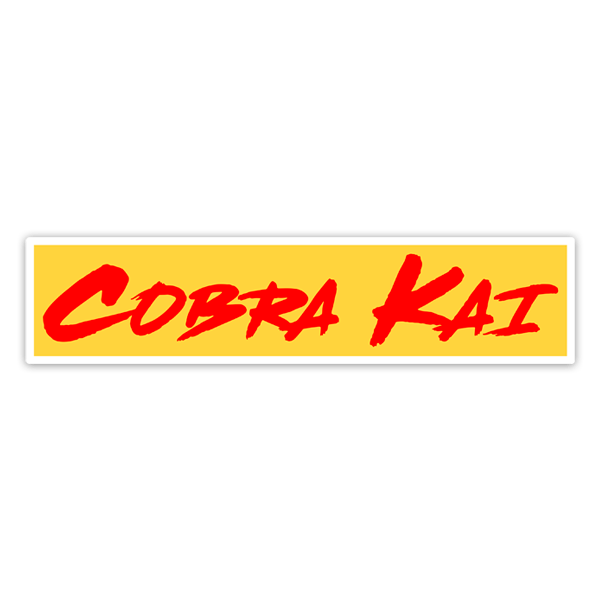 Pegatinas: Cobra Kai Rojo
