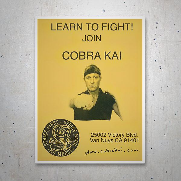 Pegatinas: Cobra Kai Learn to Fight!