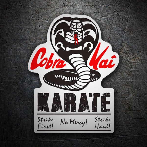 Pegatinas: Cobra Kai Karate No Mercy!