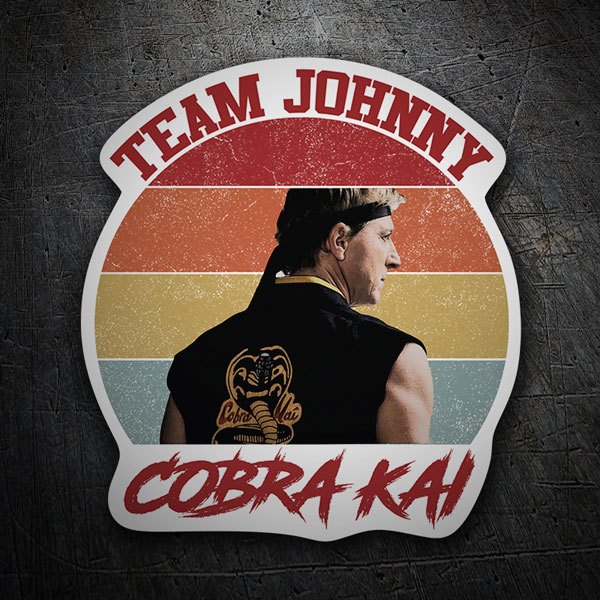 Pegatinas: Cobra Kai Team Johnny II