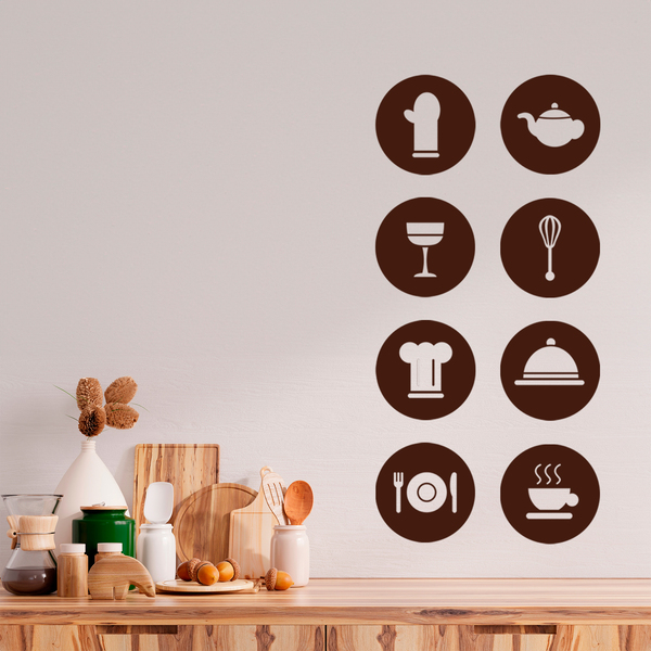 Vinilo Decorativo Pictogramas Cocina