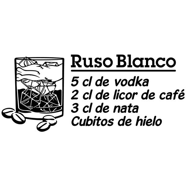 Vinilos Decorativos: Cocktail Ruso Blanco - español