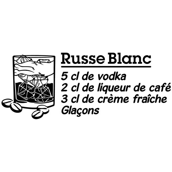 Vinilos Decorativos: Ruso Blanco - francés