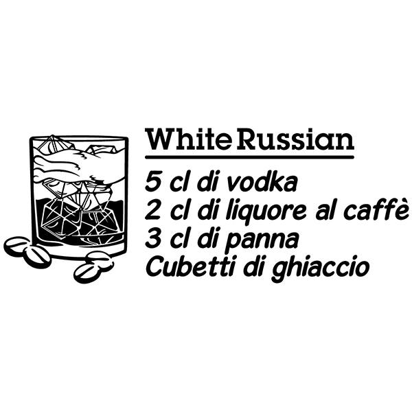 Vinilos Decorativos: Cocktail Ruso Blanco - italiano