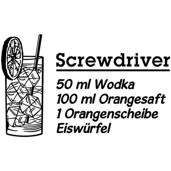 Vinilos Decorativos: Cocktail Destornillador - alemán