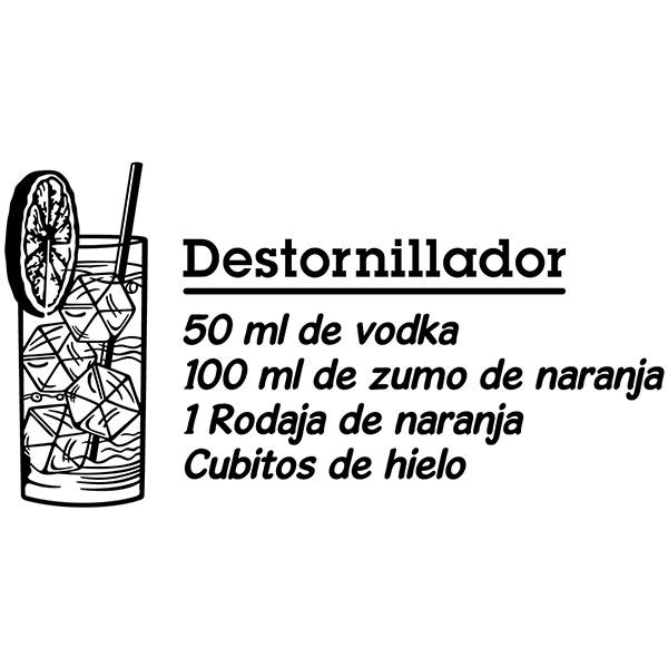 Vinilos Decorativos: Cocktail Destornillador - español