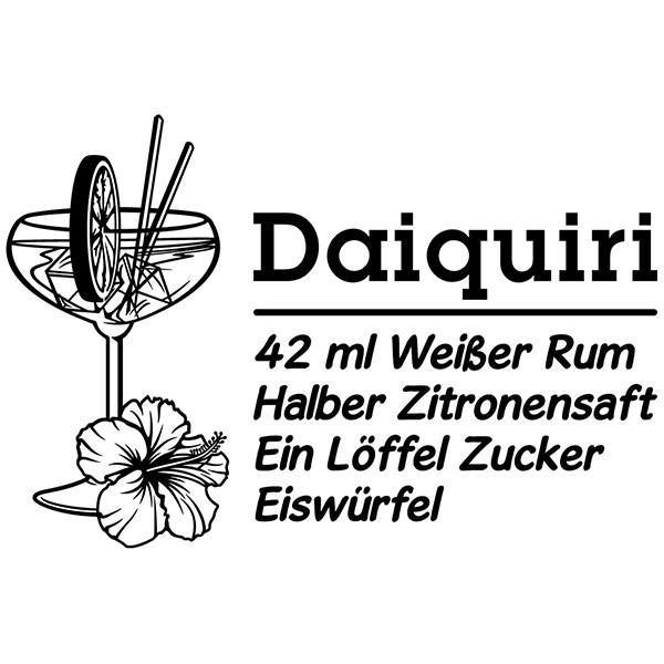 Vinilos Decorativos: Cocktail Daiquiri - alemán