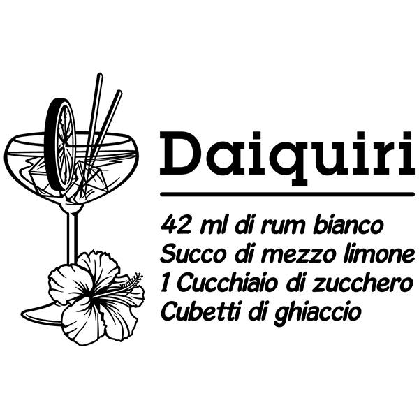 Vinilos Decorativos: Cocktail Daiquiri - italiano