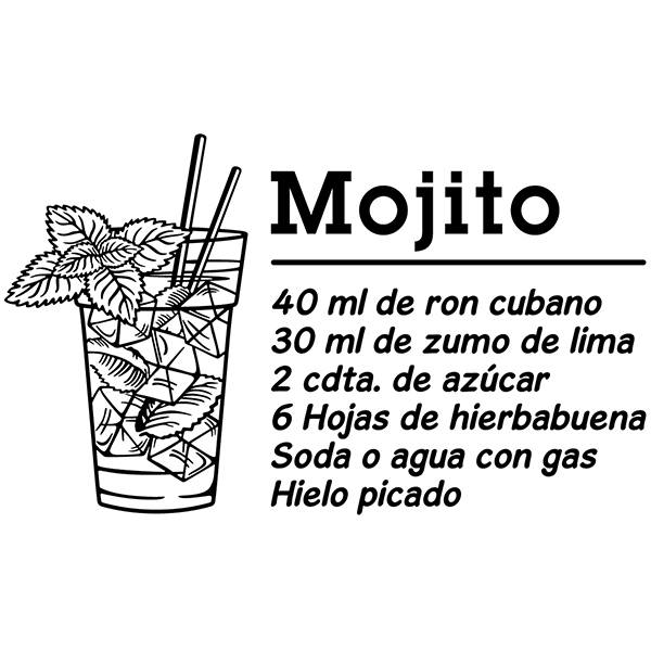 Vinilos Decorativos: Cocktail Mojito - español