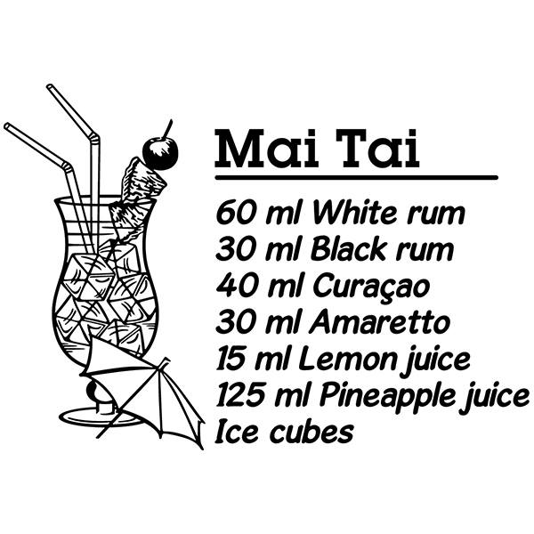 Vinilos Decorativos: Cocktail Mai Tai - inglés