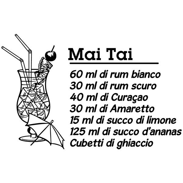 Vinilos Decorativos: Cocktail Mai Tai - italiano