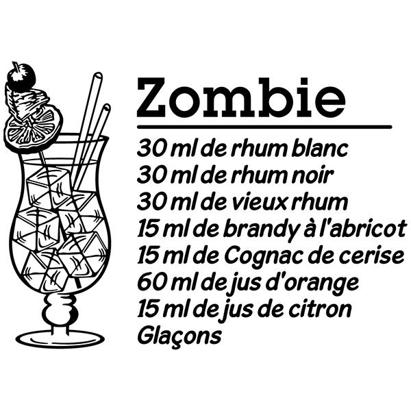 Vinilos Decorativos: Cocktail Zombie - francés