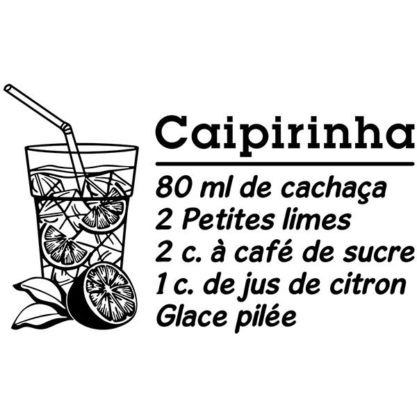 Vinilos Decorativos: Cocktail Caipiriña - francés