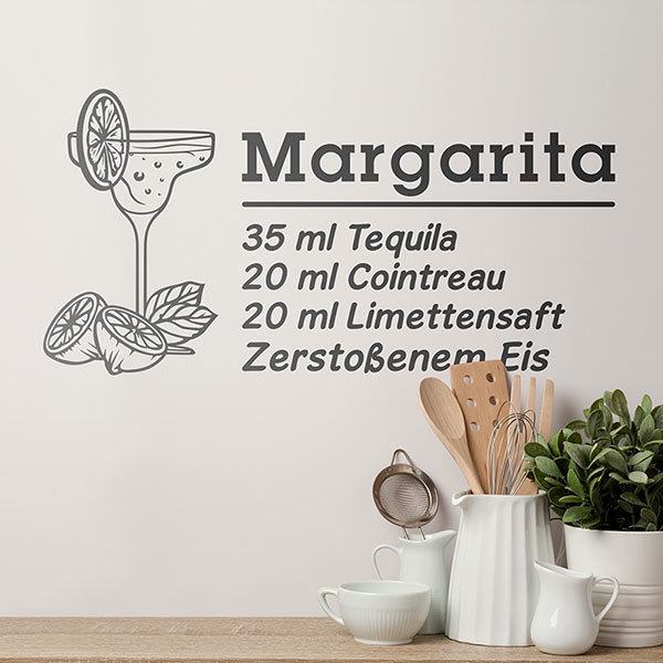Vinilos Decorativos: Cocktail Margarita - alemán