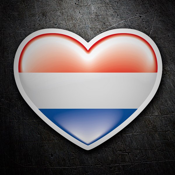 Pegatinas: Corazón Nederland (Holanda)