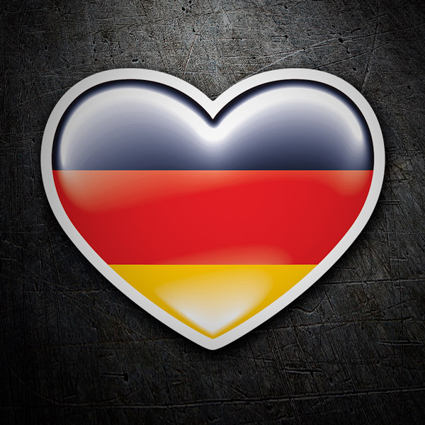 Pegatinas: Corazón Alemania 1