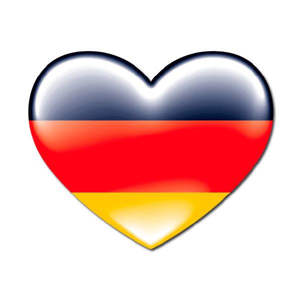 Pegatinas: Corazón Alemania
