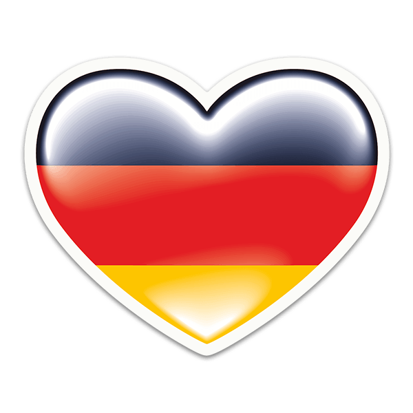 Pegatinas: Corazón Alemania 0