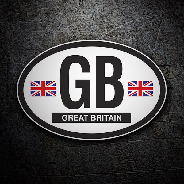 Pegatinas: Óvalo Great Britain (Gran Bretaña) GB