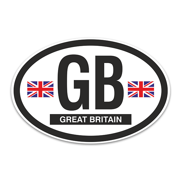 Pegatinas: Óvalo Great Britain (Gran Bretaña) GB