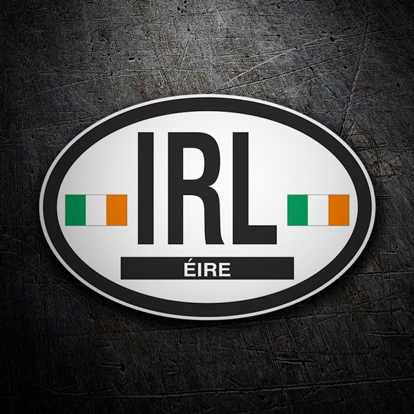 Pegatinas: Óvalo Eire (Irlanda) IRL 1