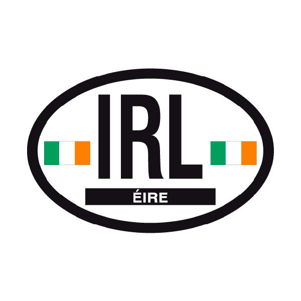 Pegatinas: Óvalo Irlanda IRL