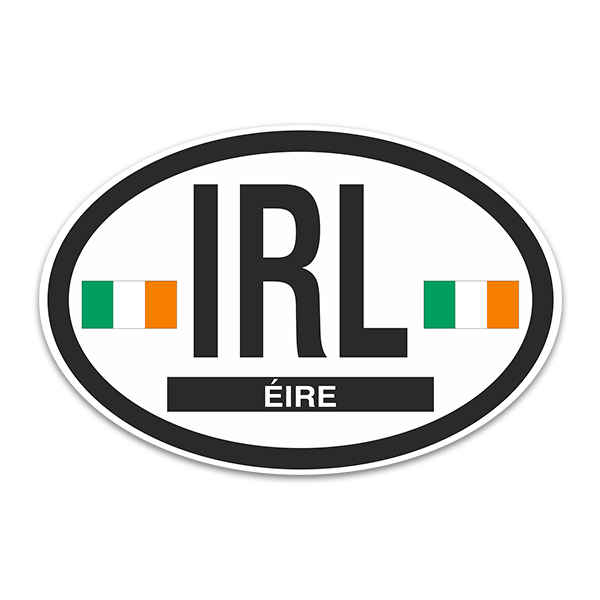 Pegatinas: Óvalo Eire (Irlanda) IRL 0