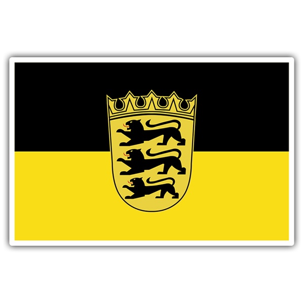 Pegatinas: Bandera Baden-Wurtemberg