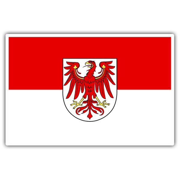 Pegatinas: Bandera Brandeburgo