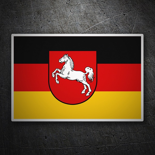 Pegatinas: Bandera Baja Sajonia