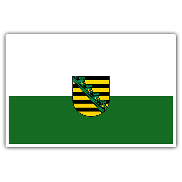 Pegatinas: Bandera Sajonia