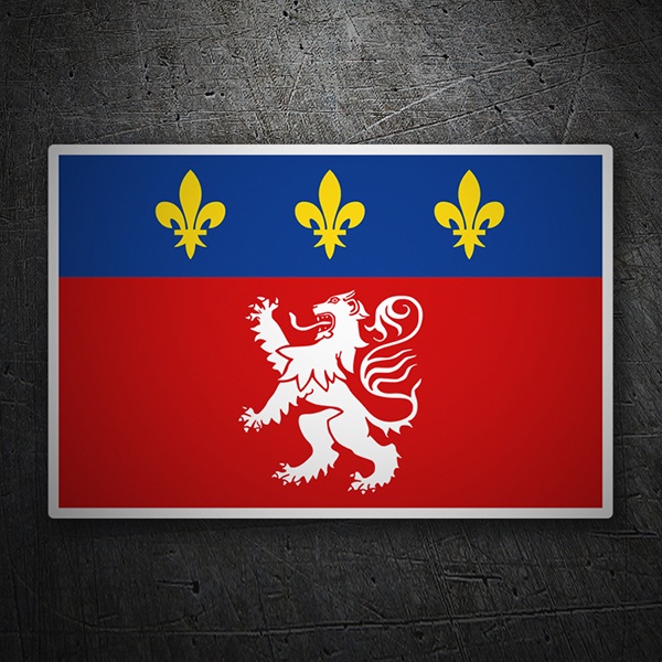 Pegatinas: Bandera Lyon