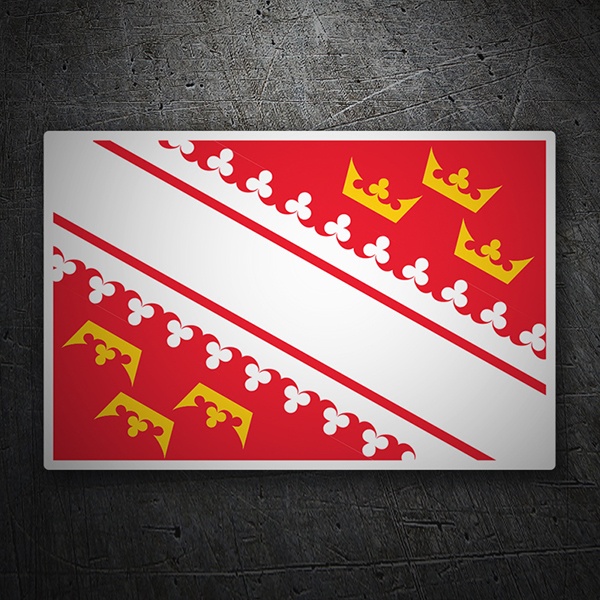 Pegatinas: Bandera Alsacia 1