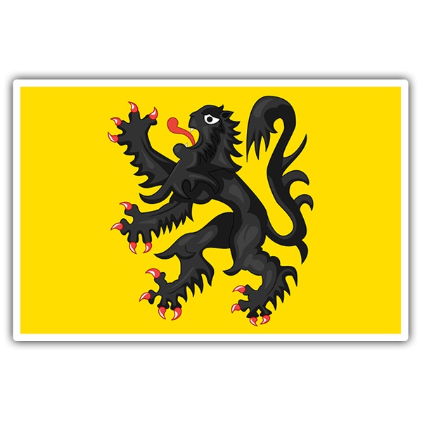 Pegatinas: Bandera Flandes