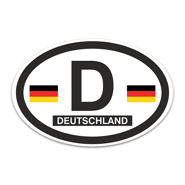 Pegatinas: Alemania Óvalo 0