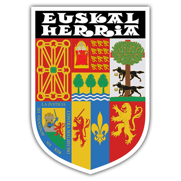 Pegatinas: Escudo tradicional Euskal Herria 0