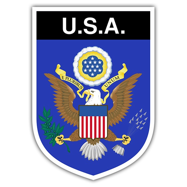 Pegatinas: Escudo USA