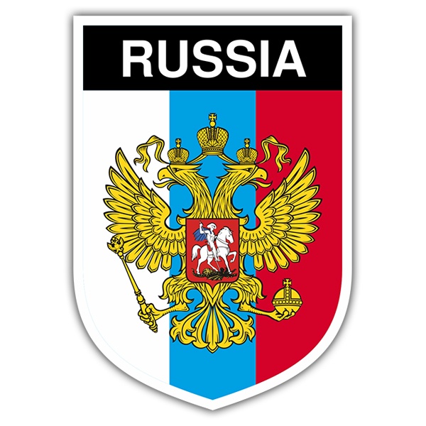 Pegatinas: Escudo Rusia