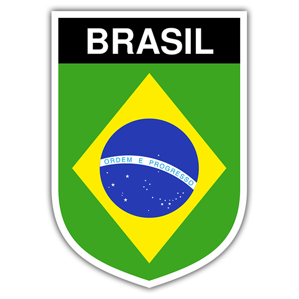 Pegatinas: Escudo Brasil 0