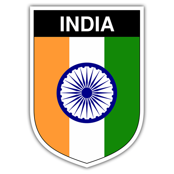 Pegatinas: Escudo India 0