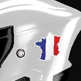 Pegatinas: Mapa bandera Francia 3