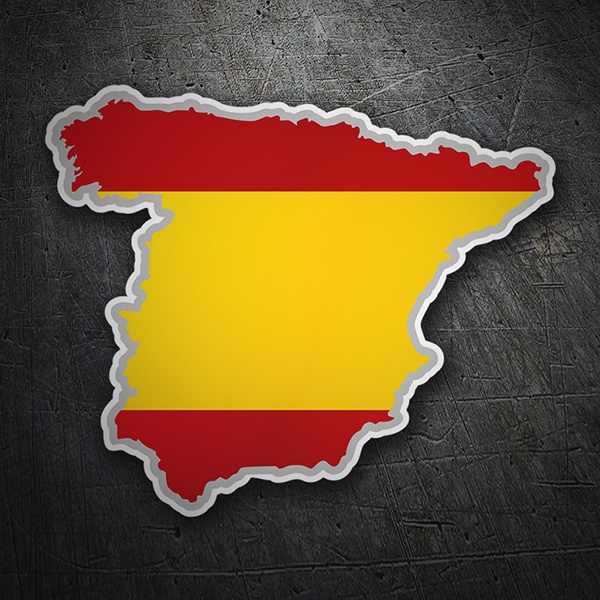 Pegatinas: Mapa bandera España