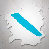 Pegatinas: Bandera Galicia Mapa 3
