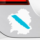 Pegatinas: Bandera Galicia Mapa 4