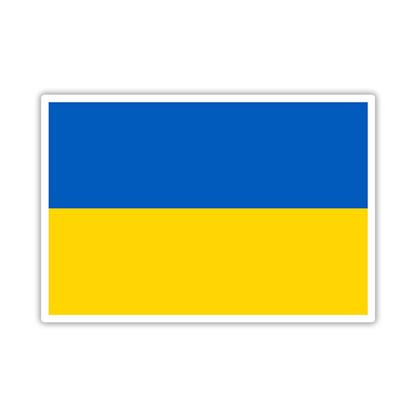 Pegatinas: Bandera de Ucrania