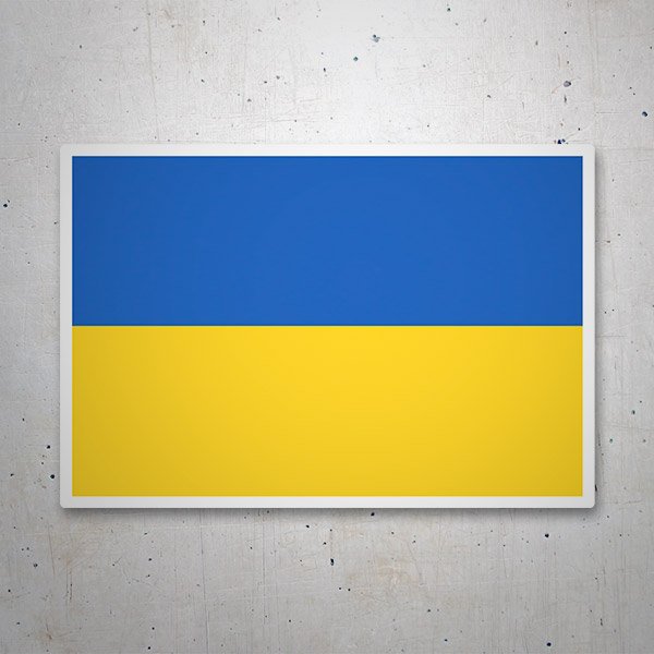 Pegatinas: Bandera de Ucrania