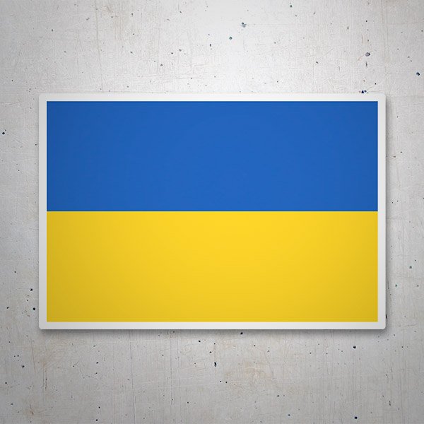 Pegatinas: Bandera de Ucrania