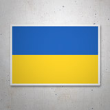 Pegatinas: Bandera de Ucrania 3