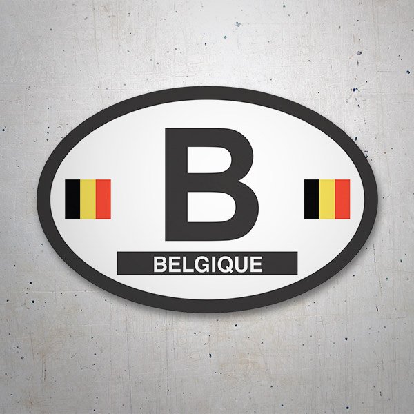 Pegatinas: Óvalo Belgique (Bélgica) B